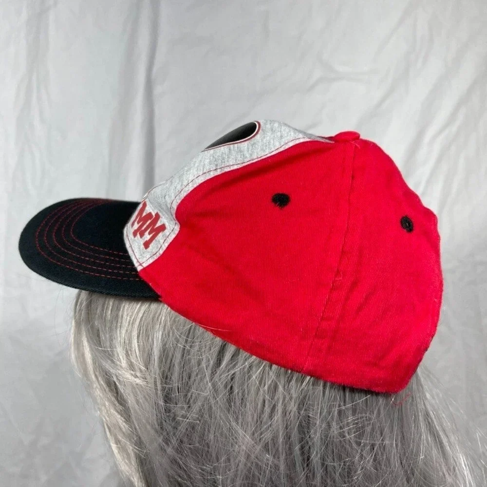 Disney Mickey Mouse Hat Cap Snapback Boys One Size Red Gray Adjustable‎ Cartoon